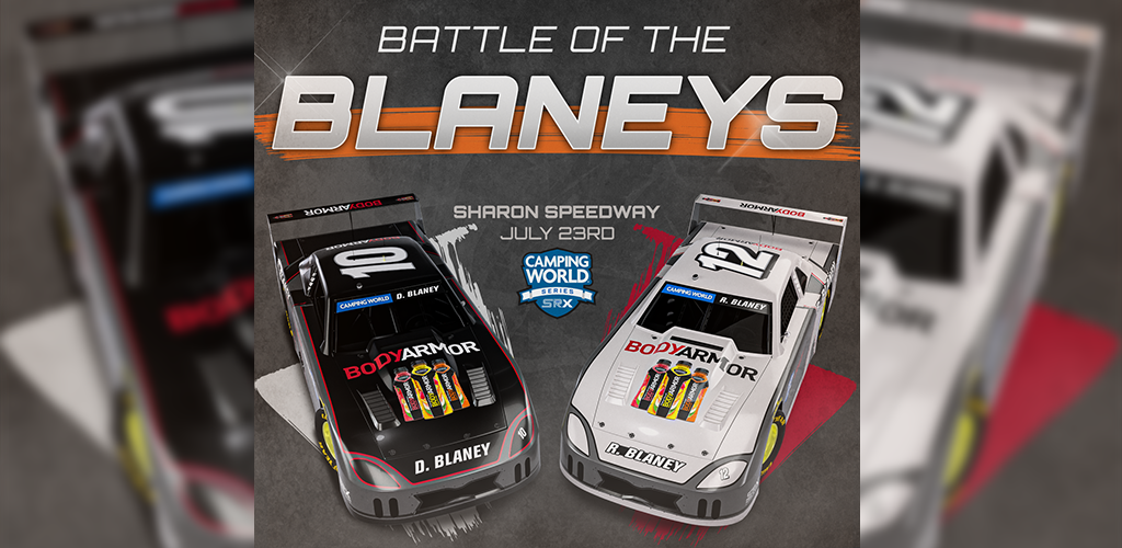 SRX RACING PARTNERS WITH BODYARMOR FOR BLANEY FATHER AND SON RACE AT SHARON SPEEDWAY