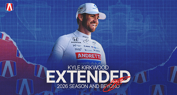 KYLE KIRKWOOD SIGNS MULTI-YEAR EXTENSION WITH ANDRETTI GLOBAL
