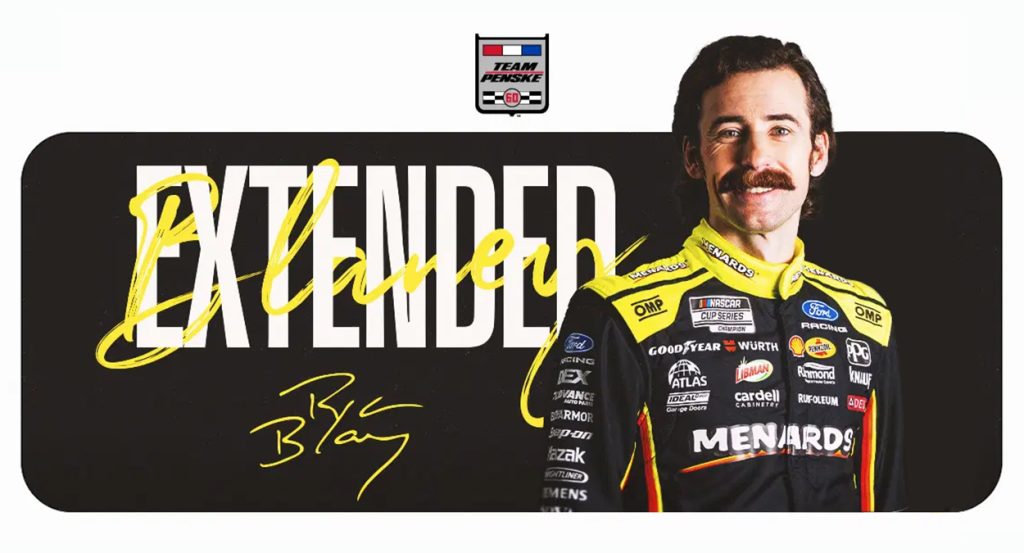 TEAM PENSKE ANNOUNCES LONG-TERM EXTENSION WITH RYAN BLANEY
